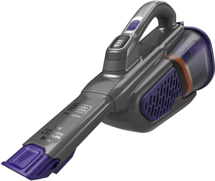 Black & Decker BHHV520BFP - Trocken - Zyklonal - Glatter Boden - Teppich - Harter Boden - Treppenstufen - Polsterung - Beutellos - Schwarz - Violett - 0,7 l (BHHV520BFP)