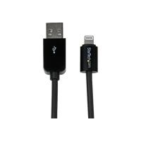StarTech.com Apple 8 Pin Lightning Connector auf USB Kabel - USB Kabel für iPhone / iPod / iPad - iPad-/iPhone-/iPod-Lade-/Datenkabel - Lightning / USB - 20/28 AWG - USB Typ A, 4-polig (M) - Lightning (M) - 3,0m - Schwarz - für Apple iPad Air, iPad mini, 