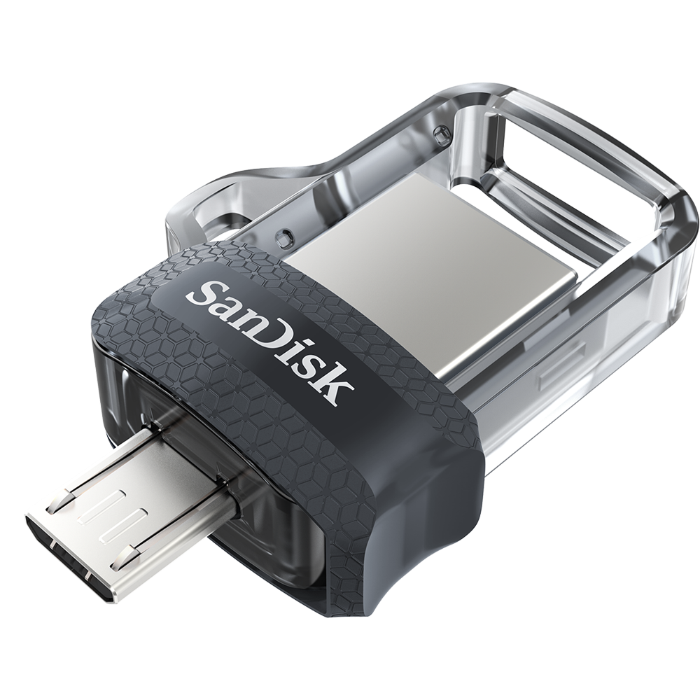 SanDisk Ultra Dual M3,0 - USB-Flash-Laufwerk - 256GB - USB3.0 / micro USB (SDDD3-256G-G46)