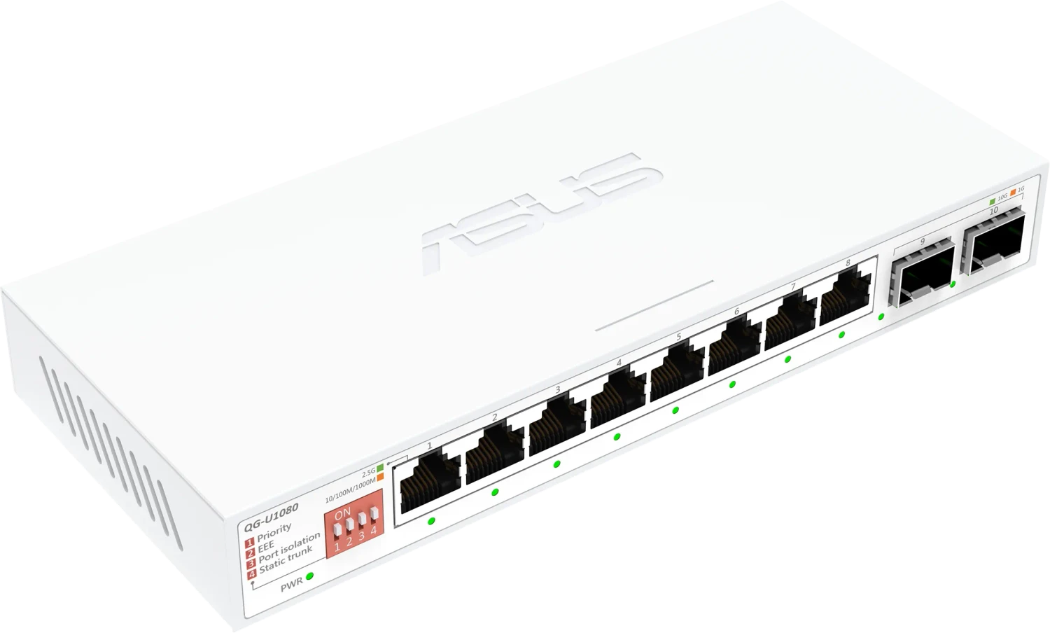 ASUS Qg-U1080 2.5G+ 10G SFP+ Switch - Switch - WLAN (90IG0A00-MO3B00)