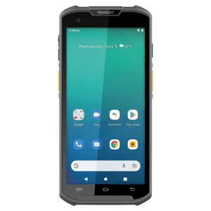 Newland MT93 Megattera-Serie, 2D, 14cm (5,5), GPS, USB-C, BT, WLAN, 4G, NFC, Android, Kit, GMS Mobiles Datenerfassungsgerät, 2D, Imager (45° Neigungswinkel), Bildschirmdiagonale: 14cm (5,5), Auflösung: 1440x720 Pixel, GPS, Kamera (13MP, Autofokus), Front-