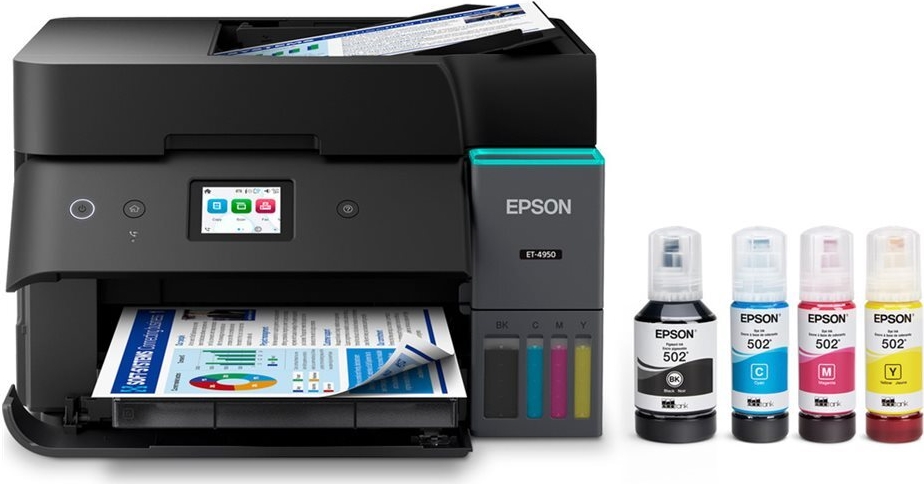 Epson EcoTank ET-4950 - Multifunktionsdrucker - Farbe - Tintenstrahl - ITS - A4/Letter (Medien) (C11CL40402)