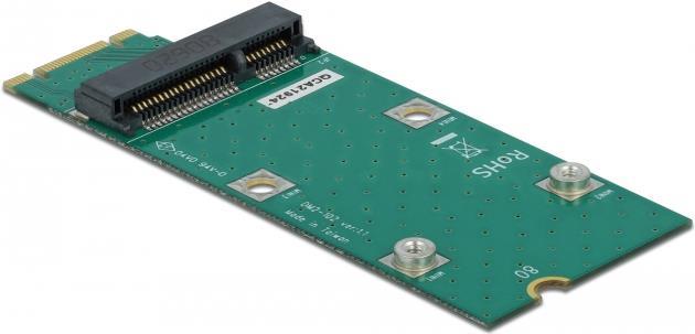 DeLOCK Adapter M.2 Key B+M to Mini PCIe slot (PCIe / USB) - Schnittstellenadapter - M.2 - M.2 Card - PCIe Mini Card (64103)
