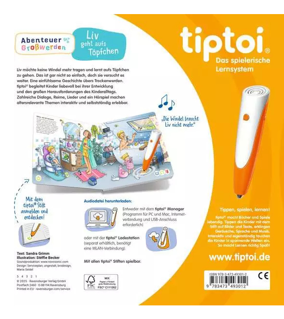 tiptoi Abenteuer Growerden: Liv geht aufs Tpfchen (49301)