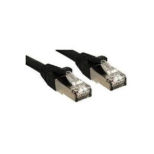 Lindy Premium - Patch-Kabel - RJ-45 (M) - RJ-45 (M) - 10,0m - SSTP-Kabel - CAT 6 - glatt, halogenfrei - Schwarz (45607)