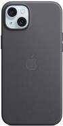 Apple - Hintere Abdeckung für Mobiltelefon - kompatibel mit MagSafe - FineWoven - Schwarz - für iPhone 15 Plus (MT423ZM/A)