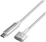 Logilink - USB-Kabel - USB-C (M) bis MagSafe 2 (M) - 1.8 m - Silber - für Apple MacBook Air (Early 2014, Early 2015, Mid 2012, Mid 2013, Mid 2014), MacBook Pro (Early 2013, Early 2015, Late 2012, Late 2013, Mid 2014, Mid 2015) (PA0226)