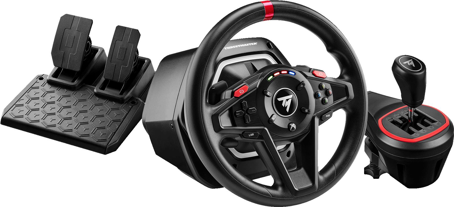 Thrustmaster T128 Shifter Pack - Lenkrad + Pedale - PC - Xbox - Taste Handbremse - View button - Setting button - Richtungstasten - Menü-Taste - Schaltfläche Teilen - Analog - 900° - Kabelgebunden (4460267)