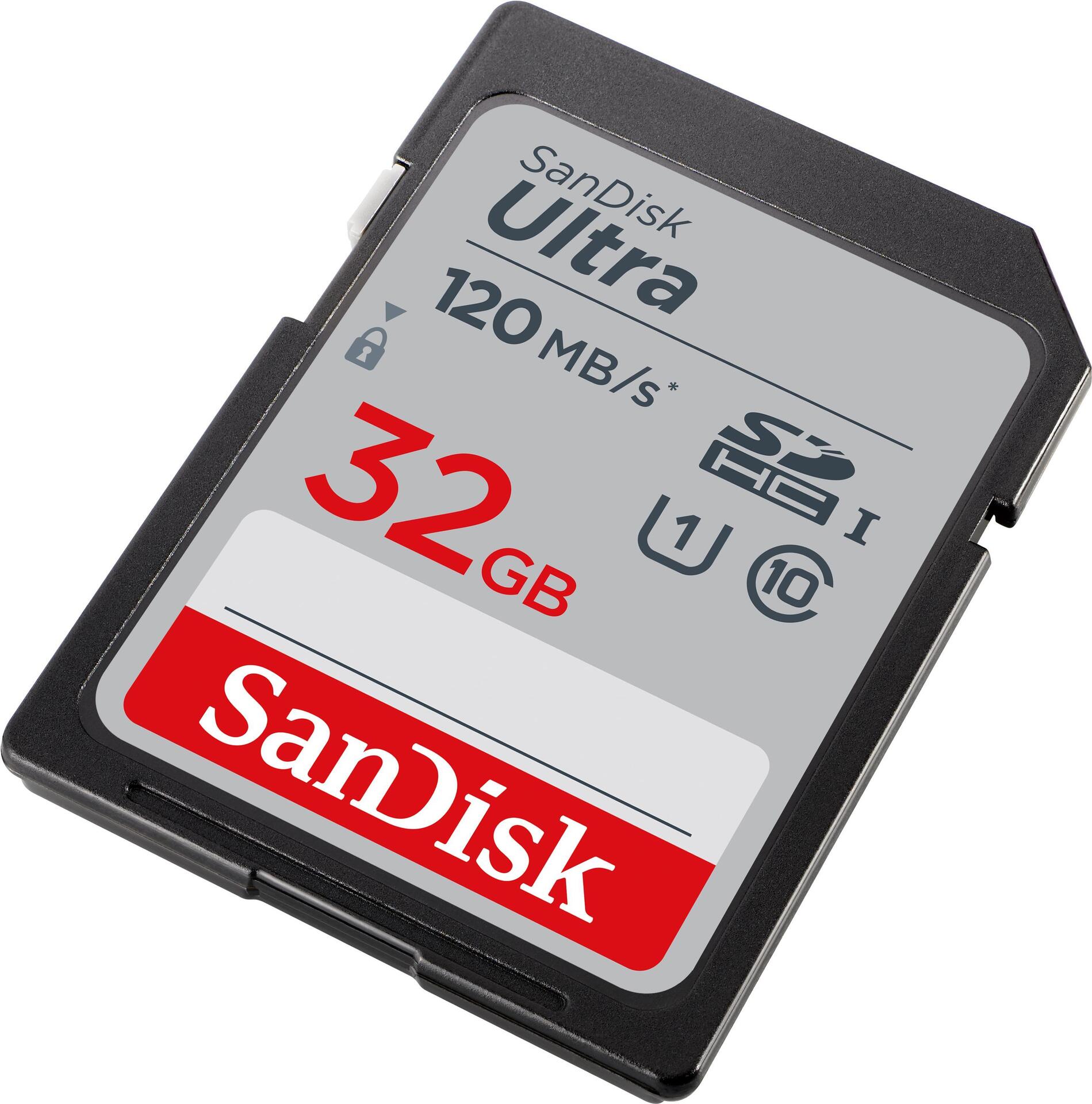 SanDisk Ultra - Flash-Speicherkarte - 32GB - UHS-I U1 / Class10 - SDHC UHS-I (SDSDUN4-032G-GN6IM)