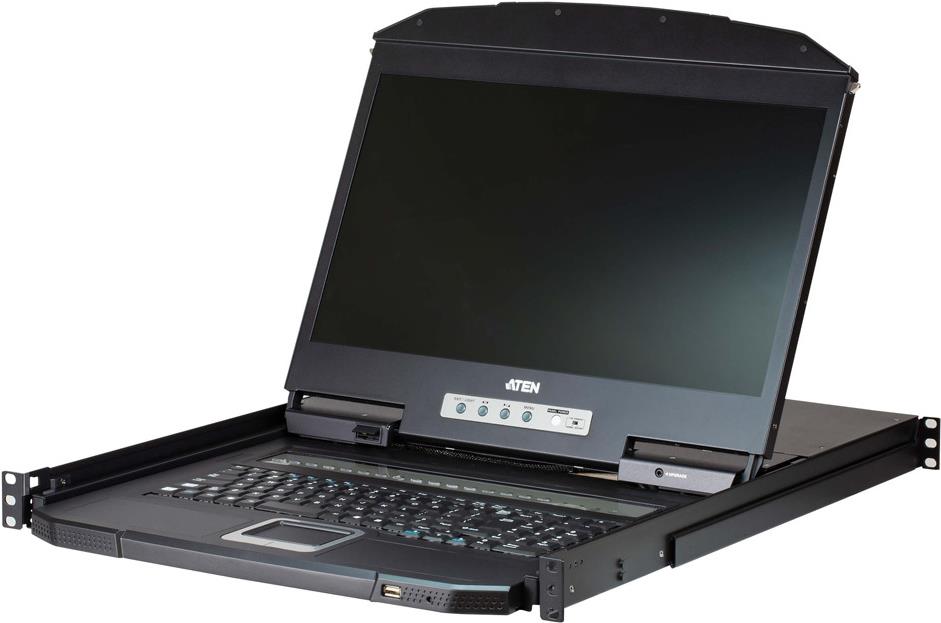 ATEN CL3108NX CH KVM-Switch 8-Port 18.5-LCD-Konsole PS/2-USB VGA (CL3108NX CH)