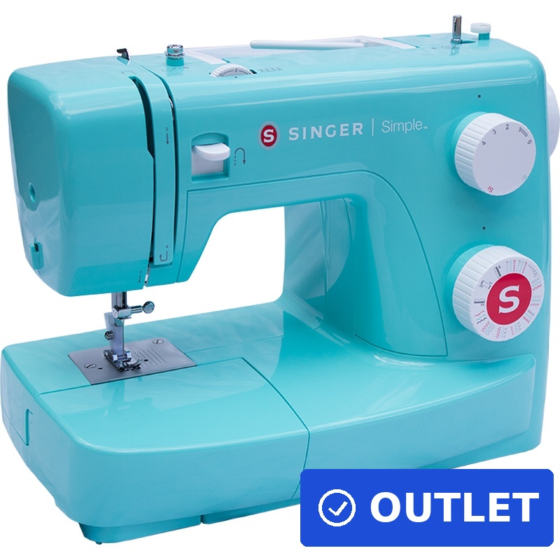 SINGER Simple 3223G Halbautomatische Nähmaschine Türkis 23 Stiche Freiarm (Simple 3223G) - Sonderposten