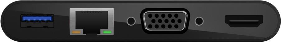 Belkin Multimedia + Charge Adapter - Dockingstation - USB-C - VGA, HDMI - GigE