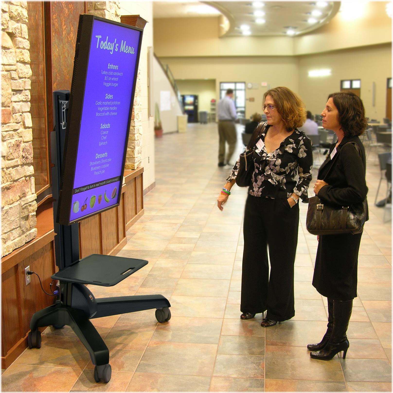 Ergotron Neo-Flex Mobile MediaCenter VHD - Wagen für LCD-Display - Grau - Bildschirmgröße: 94 - 139,7 cm (37 - 139,70cm (55)) - Montageschnittstelle: 100 x 100 mm, 75 x 75 mm, 200 x 200 mm, 400 x 200 mm, 400 x 400 mm, 600 x 400 mm, 600 x 200 mm, 300 x 200