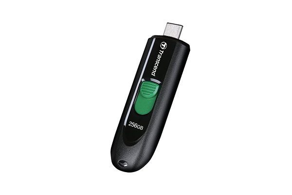 Transcend JetFlash 790C - USB-Flash-Laufwerk - 256 GB - USB-C 3.2 Gen 1 - Schwarz
