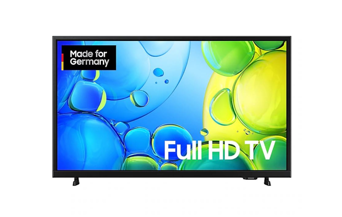 Samsung 80 cm LED-Fernseher, 32 Zoll, Auflösung: 1.920x1.080 Pixel, Full HD, H.265 HEVC, Hyper Real [Energieklasse F] (GU32F6009FUXZG)