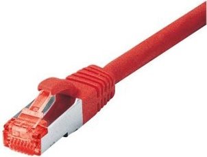 Tecline exertis Connect - Patch-Kabel - RJ-45 (M) zu RJ-45 (M) - 25 m - SSTP-Kabel - CAT 6 - halogenfrei - Rot (71525R)