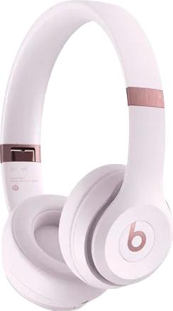 Apple Beats Solo 4 - Kopfhörer mit Mikrofon - On-Ear - Bluetooth - kabellos - 3,5 mm Stecker, USB-C - Geräuschisolierung - Pink Cloud (MUW33ZM/A)