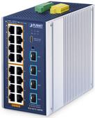 Planet Industrial L2+ 16-Port Managed Switch IGS-4215-16P4X - Switch - 1 Gbps (IGS-4215-16P4X)