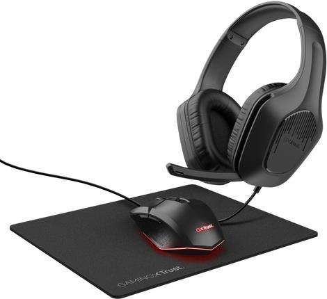 TRUST GXT790 TRIDOX 3-IN-1 BUNDLE BLK/HEADSET MOUSE MOUSEPAD/ (25117)