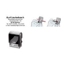 trodat Textstempelautomat Printy 4.0 4913, schwarz Lieferung mit Gutschein zur Anfertigung einer individuellen (44086)