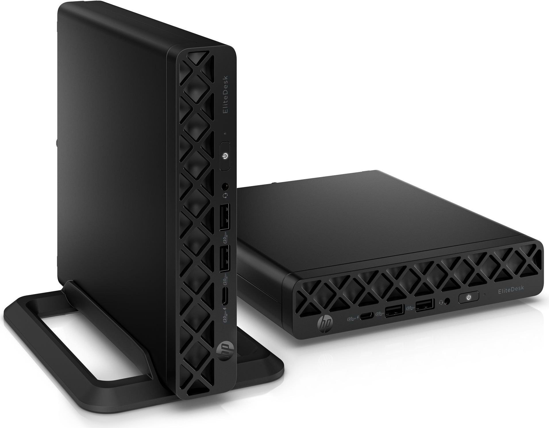 HP Inc. HP EliteDesk 8 G1a - Mini - Ryzen 5 220 - RAM 16 GB - SSD 512 GB - NVMe - Radeon 740M - 1GbE, Wi-Fi 6, Bluetooth - WLAN: 802.11a/b/g/n/ac/ax, Bluetooth 5.4 - Win 11 Pro - ohne Maus und Tastatur - Monitor: keiner - tiefschwarz - Smart Buy (999A2ET#
