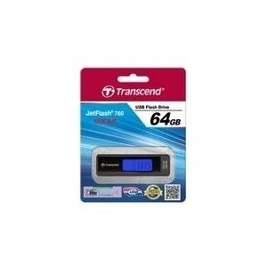 Transcend JetFlash 760 - USB-Flash-Laufwerk - 64GB - USB3.0 - Elegant Black (TS64GJF760)