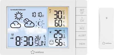 Renkforce Digitale-Wetterstation Weiß (RF-4883634)