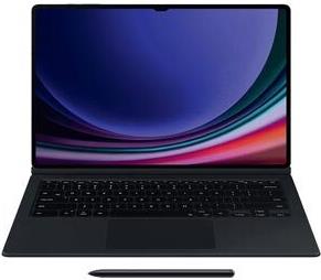 Samsung EF-DX725 - Tastatur und Foliohülle (Buch-Cover) - KI-Taste - mit Touchpad - kabellos - POGO pin, Bluetooth - Schwarz Tastatur, Schwarz Gehäuse - für Galaxy Tab S9, Tab S9 FE (EF-DX725UBEGWW)