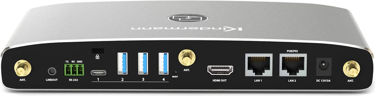 Kindermann KLICK & SHOW K-FX Base Unit - Drahtlos-Conferencing System - Transmitter nachrüstbar - Dongle - Graphit - Aluminium - 3840 x 2160 Pixel - 1280 x 720 (HD 720),1920 x 1080 (HD 1080),3840 x 2160 - 720p,1080p,2160p (WMB-P245)