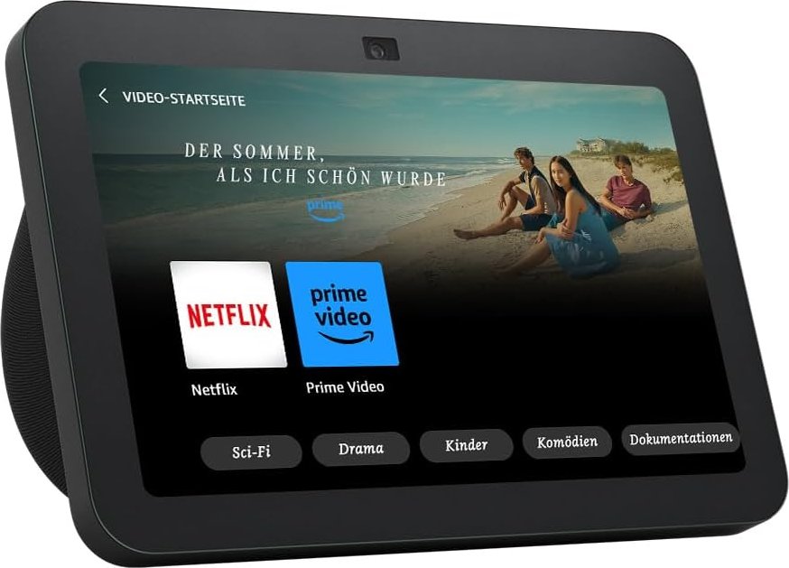 Amazon B0BLS3B3QL - Amazon Alexa - Rechteck - Anthrazit - Deutsch - Englisch - Spanisch - Französisch - Italienisch - Android - Fire OS - iOS - 20,3 cm (8) (B0BLS3B3QL)