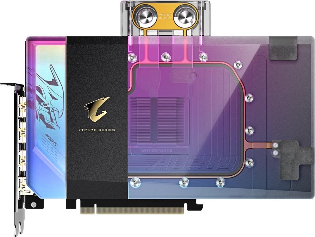 Gigabyte AORUS GeForce RTX 5090 XTREME WATERFORCE WB 32G - 32 GB GDDR7 Gaming-Grafikkarte (GV-N5090AORUSX WB-32GD)
