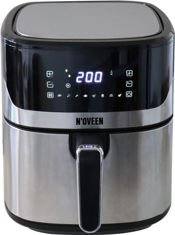 Heißluftfritteuse NOVEEN AF550 6,5 l 1600 W Schwarz, Silber (AF550)