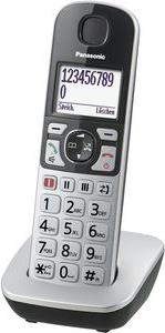 Panasonic KX-TGE510 - Schnurlostelefon mit Rufnummernanzeige - DECTGAP - Schwarz, Silber (KX-TGE510GS)