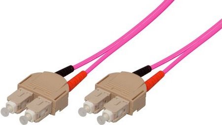 Tecline exertis Connect - Patch-Kabel - SC multi-mode (M) zu SC multi-mode (M) - 25 m - Glasfaser - 50/125 Mikrometer - OM4 - Aquamarin (39875925)