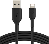 Belkin BOOST CHARGE - Lightning-Kabel - Lightning (M) bis USB (M) - 2 m - Schwarz - für Apple 10.5 iPad Pro, 12.9 iPad Pro (2nd generation), iPhone 11, 11 Pro, 11 Pro Max, 8, XR, XS, XS Max