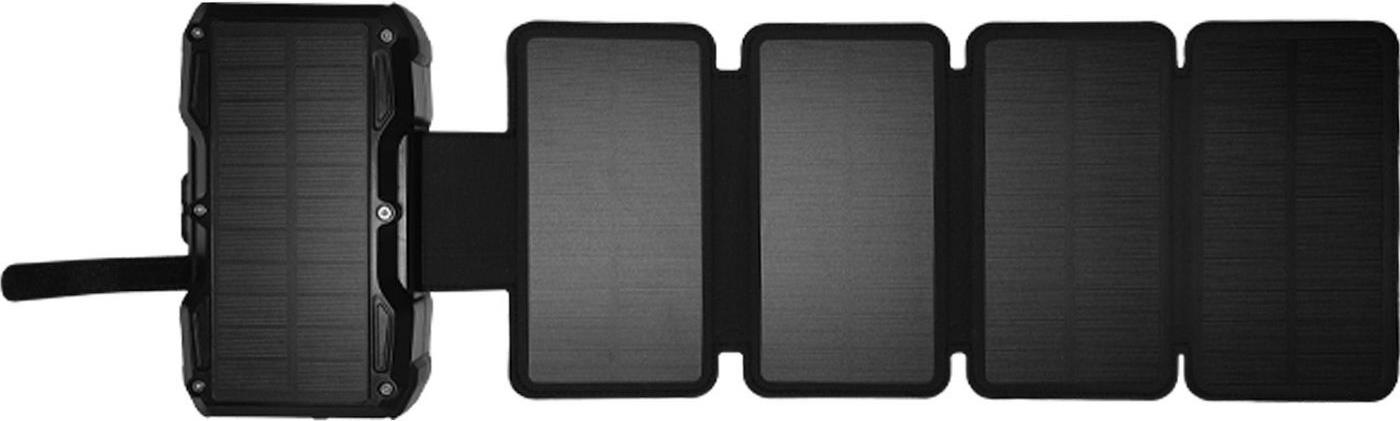 Sandberg Solar PowerBank - Kabelloses Ladepad / Solar-Powerbank - 5-Panel - 27000 mAh - 99,9 Wh - 22,5 Watt - 1,67 A - PD/PPS 3,3 - 2 Ausgabeanschlussstellen (USB, 24 pin USB-C) (421-06)
