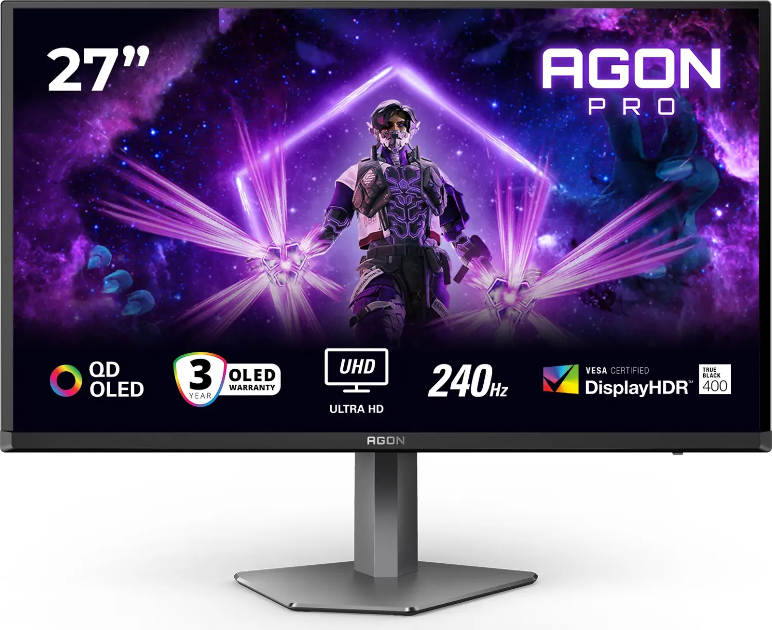 AOC GAMING AOC Agon Pro AG276UZD 26.5 UHD 16:9 gerader UHD QD-OLED Gaming Monitor 0.03ms, 240Hz, USB-C (AG276UZD)