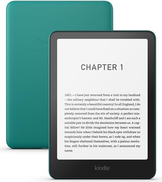 Amazon.com Amazon Kindle Paperwhite - 12. Generation - eBook-Reader - 16GB - 17,8 cm (7) einfarbig Paperwhite - Touchscreen - Bluetooth, Wi-Fi - Jade - mit Werbung (B0CFP6F89F)