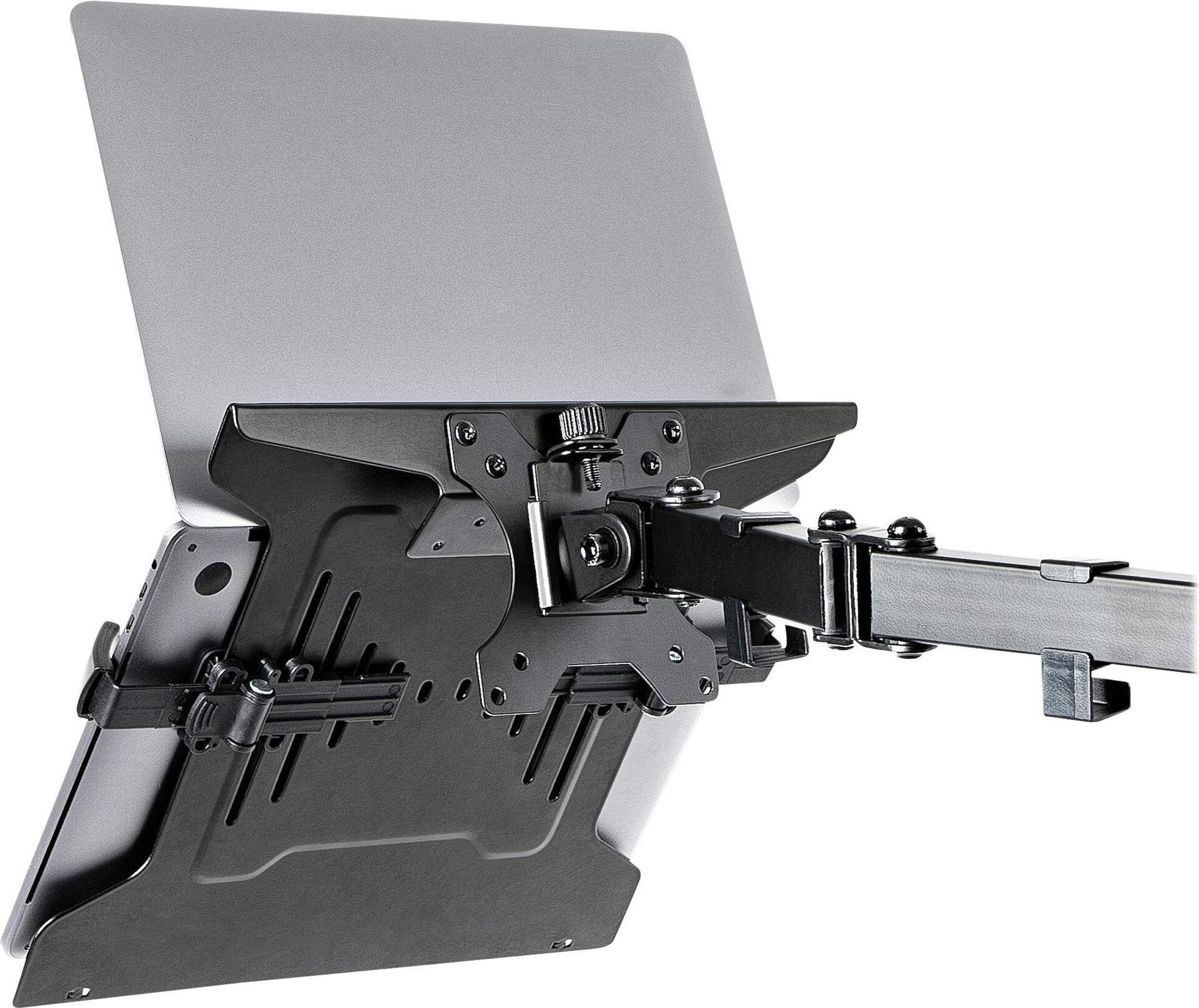 StarTech.com VESA Laptop Halterung - Monitorarm Laptop Ablage/Adapter für Notebooks bis 4.5kg - 75x75 & 100x100 VESA Muster - Laptophalter/Ablagefach für Monitor- Ärme/Halterungen - Monitorarm laptoperhöhung (LAPTOP-ARM-TRAY)