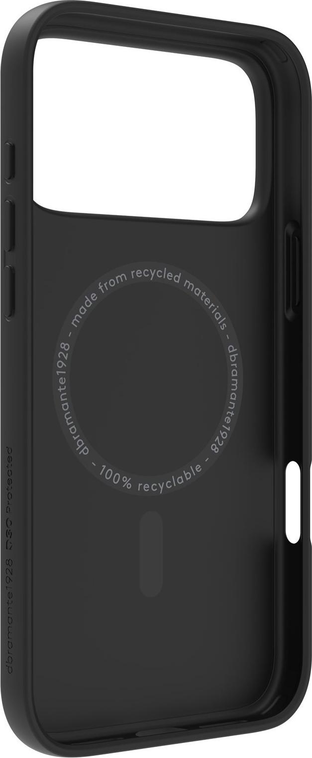 dbramante1928 Iceland Ultra - Hintere Abdeckung für Mobiltelefon - MagSafe-Kompatibilität - D3O, Kunststoff - Schwarz - für Apple iPhone 17 Pro Max (IU69CL006707)