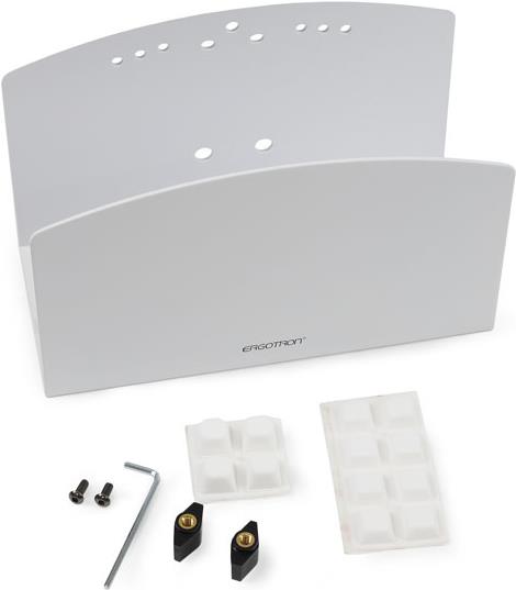 Ergotron CPU-Halter klein - Montagekomponente (CPU-Halter, Puffer) - Stahl - weiß - für P/N: SV42-8302-2 (80-063-216)