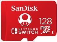 SanDisk - Flash-Speicherkarte - 128GB - UHS-I U3 - microSDXC UHS-I - für Nintendo Switch (SDSQXAO-128G-GNCZN)