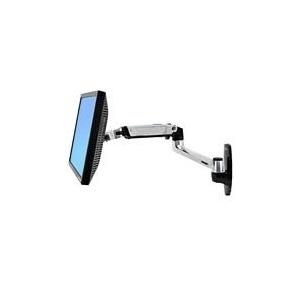 ERGOTRON LX Monitor Arm in Aluminium - Monitor Wandhalterung mit patentierter CF-Technologie für Bildschirme bis 86,40cm (34) und 3,2-11,3 kg, VESA Standard (45-243-026)