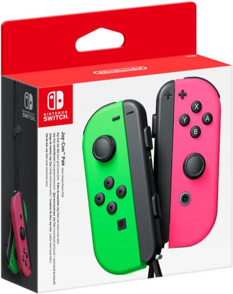 NINTENDO Joy-Con (L)/(R) - Game Pad - kabellos - Neongrün, Neon Pink (Packung mit 2) - für Nintendo Switch (2512366)
