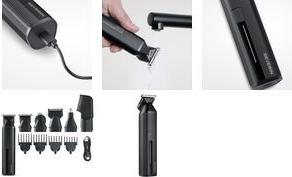 SEVERIN Haarschneider 6-in-1 Multi Grooming Set HT 710 Li-Ionen-Akku für bis zu 90 Minuten kabellose Nutzung, - 1 Stück
