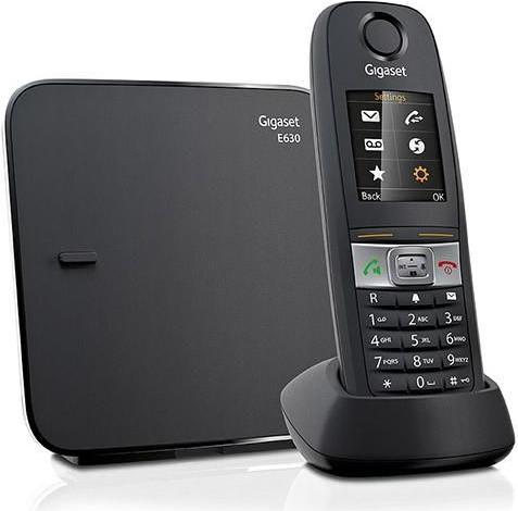 Gigaset E630 - Schnurlostelefon mit Rufnummernanzeige - DECTGAP - Schwarz