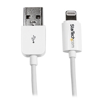 StarTech.com Apple 8 Pin Lightning Connector auf USB Kabel - USB Kabel für iPhone / iPod / iPad - iPad-/iPhone-/iPod-Lade-/Datenkabel - Lightning / USB - 20/28 AWG - USB Typ A, 4-polig (M) - Lightning (M) - 3,0m - weiß - für Apple iPad Air, iPad mini, iPa