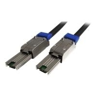 StarTech.com externes Mini SAS Kabel SFF-8088 auf SFF 8088 - Serial Attached SCSI Stecker/Stecker - SCSI - externes Kabel - 4x Shielded Mini MultiLane SAS (SFF-8088), 26-polig - 4x Shielded Mini MultiLane SAS (SFF-8088), 26-polig - 2,0m - Schwarz (ISAS888