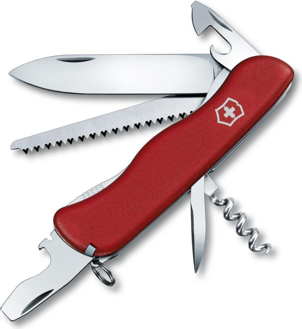 Victorinox Forester - Messer mit Feststellklinge - Multi-Tool-Messer - Clippunkt - Polyamid - Rot - 12 Werkzeug (V-0.83 63)