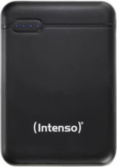 Intenso Powerbank XS5000 - Powerbank - 5000 mAh - 2,1 A - 2 Ausgabeanschlussstellen (USB, USB-C) - auf Kabel: USB-C - Schwarz (7313520)